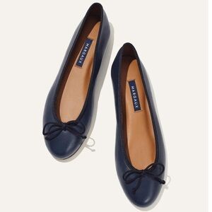 Margaux Navy Blue Flats